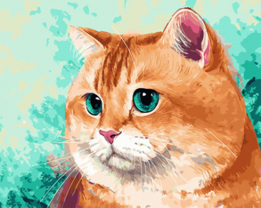 Упитанный кот  Цветной GX29469, цена 1 117 руб. - интернет-магазин Мадам Брошкина