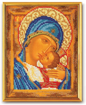 Богородица Умиление Кроше В-181, цена 1 405 руб. - интернет-магазин Мадам Брошкина