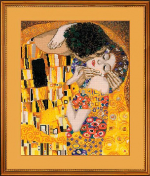 "Поцелуй" по мотивам картины Г.Климта Риолис 1170, цена 1 560 руб. - интернет-магазин Мадам Брошкина