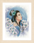 Asian lady in blue    Lanarte PN-0169168