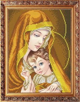 Богородица с младенцем Славяночка ААМА-407, цена 125 руб. - интернет-магазин Мадам Брошкина
