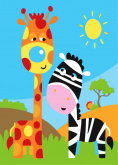 Жирафы Цветной MA1004