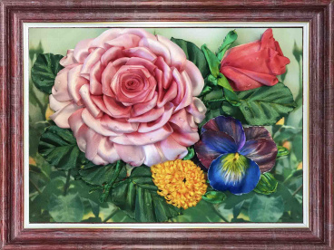 Цветочный этюд Каролинка КЛ-4011(н), цена 540 руб. - интернет-магазин Мадам Брошкина