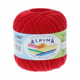 Пряжа Альпина Lena цв.46 красный Alpina 23627267242