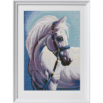 Белая лошадь Конёк 1304, цена 405 руб. - интернет-магазин Мадам Брошкина