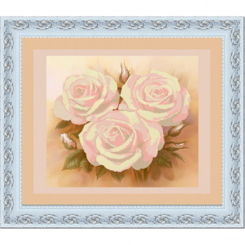 Розовые розы Конёк 9515, цена 526 руб. - интернет-магазин Мадам Брошкина
