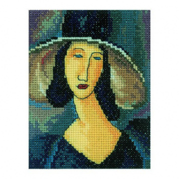 Портрет женщины в шляпе RTO ЕH336, цена 492 руб. - интернет-магазин Мадам Брошкина