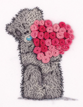 Tatty Teddy с сердцем из роз Panna MTY-2125, цена 462 руб. - интернет-магазин Мадам Брошкина