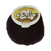 Пряжа Аделия Katty цв.10 т.коричневый Adelia 4559577662