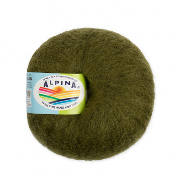 Пряжа Альпина Meghan цв.27 оливковый Alpina 68141546994, цена 4 629 руб. - интернет-магазин Мадам Брошкина