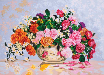 Розы в китайской вазе Grafitec 12.965, цена €19 - интернет-магазин Мадам Брошкина