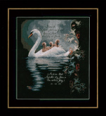 Swan with cygnets   Lanarte PN-0147904