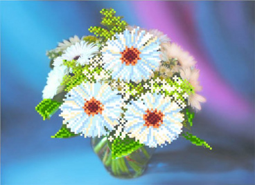 Цветы на темном Матренин Посад 4093, цена 263 руб. - интернет-магазин Мадам Брошкина