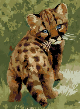 Детеныш леопарда Белоснежка 008-CE, цена 929 руб. - интернет-магазин Мадам Брошкина