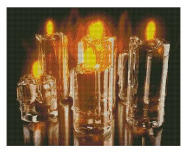 Симфония свечей Алмазная вышивка СК-637(П), цена 1 843 руб. - интернет-магазин Мадам Брошкина