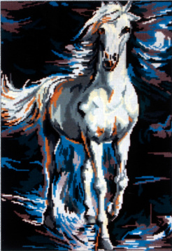 Белый конь в сизой дымке Soulos 14.767, цена 1 495 руб. - интернет-магазин Мадам Брошкина