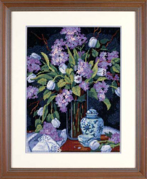 Тюльпаны и сирень Dimensions 20067, цена 4 410 руб. - интернет-магазин Мадам Брошкина