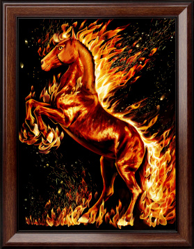 Огненный конь Алмазная живопись 1850, цена 1 771 руб. - интернет-магазин Мадам Брошкина