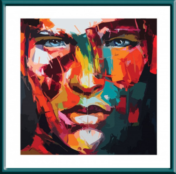 Абстрактный портрет мужской Color kit CD005, цена 604 руб. - интернет-магазин Мадам Брошкина