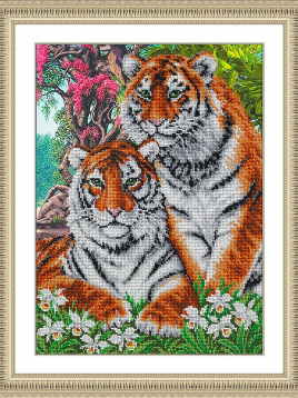 Тигры Паутинка Б1469, цена 2 796 руб. - интернет-магазин Мадам Брошкина