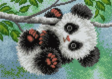 Малыш панда Вышиваем бисером V-107, цена 860 руб. - интернет-магазин Мадам Брошкина