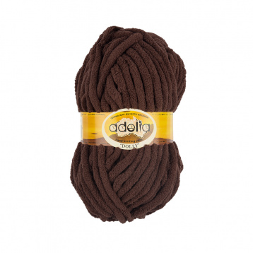 Пряжа Аделия Dolly цв.08 коричневый Adelia 9233814042, цена 2 895 руб. - интернет-магазин Мадам Брошкина