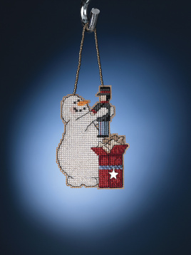 Снеговик с пожеланиями Mill Hill MH162131, цена 1 155 руб. - интернет-магазин Мадам Брошкина