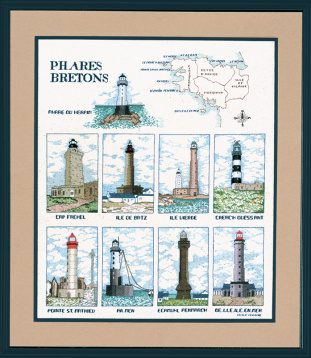 Бретонские маяки Le Bonheur des Dames 1190A, цена 8 350 руб. - интернет-магазин Мадам Брошкина