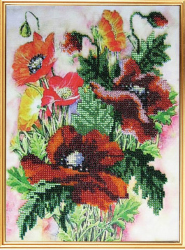 Акварельные цветы. Маки Вышивальная мозаика 087ЦВ, цена 1 246 руб. - интернет-магазин Мадам Брошкина