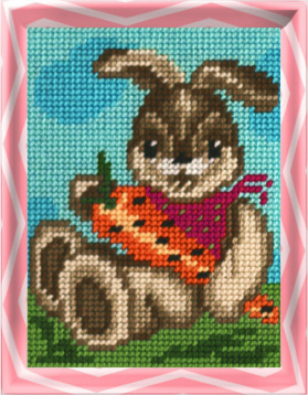 Заяц с морковкой Borovsky&sons 2224, цена 444 руб. - интернет-магазин Мадам Брошкина
