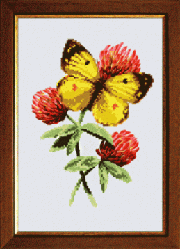 Желтая бабочка Чаривна Мить СБ-037, цена 180 руб. - интернет-магазин Мадам Брошкина