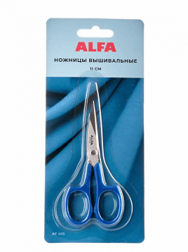 Ножницы ALFA 11 см вышивальные  ALFA 405, цена 495 руб. - интернет-магазин Мадам Брошкина