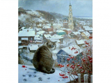 Кот на крыше Molly KH0298, цена 1 005 руб. - интернет-магазин Мадам Брошкина