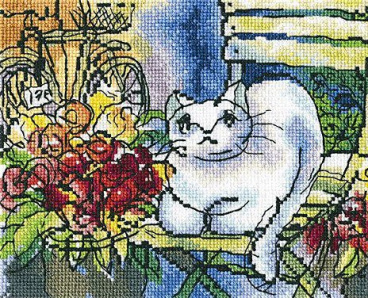 Белый кот RTO M471, цена 631 руб. - интернет-магазин Мадам Брошкина
