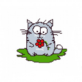 Котик с цветочком Нитекс 2173