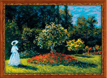 "Дама в саду" по мотивам картины К.Моне Риолис 1225, цена 1 454 руб. - интернет-магазин Мадам Брошкина