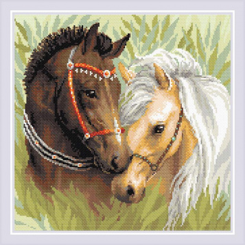 Пара лошадей Риолис AM0039, цена 2 658 руб. - интернет-магазин Мадам Брошкина