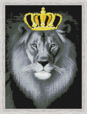 Лев в золотой короне Цветной QR200003