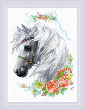 Белогривая лошадка Риолис 1804, цена 1 171 руб. - интернет-магазин Мадам Брошкина