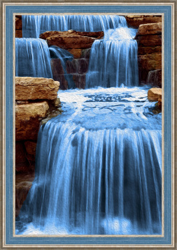 Искрящейся водопад Алмазная живопись АЖ.1496, цена 2 556 руб. - интернет-магазин Мадам Брошкина