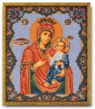 Иверская Богородица Кроше В-162, цена 1 405 руб. - интернет-магазин Мадам Брошкина