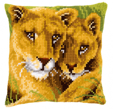 Лев с львенком Vervaco PN-0145970, цена 3 273 руб. - интернет-магазин Мадам Брошкина