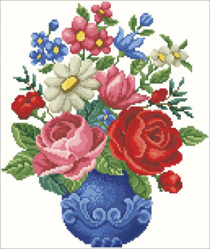 Букет цветов Алмазная живопись АЖ.178, цена 1 769 руб. - интернет-магазин Мадам Брошкина