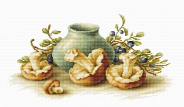 Натюрморт с грибами Luca-s B2247, цена 1 316 руб. - интернет-магазин Мадам Брошкина