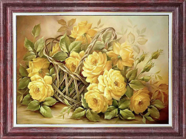 Желтые розы Каролинка КЛ-3043, цена 330 руб. - интернет-магазин Мадам Брошкина