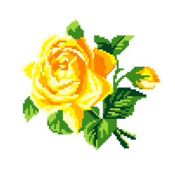 Желтая роза Нитекс 2406, цена 254 руб. - интернет-магазин Мадам Брошкина