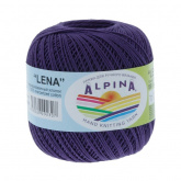 Пряжа Альпина Lena цв.44 т.фиолетовый Alpina 23627266982