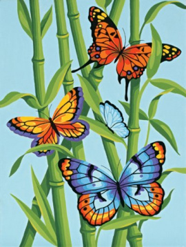 Бабочки и бамбук Dimensions 91258, цена 1 109 руб. - интернет-магазин Мадам Брошкина