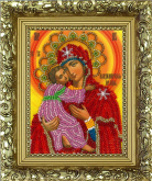 Владимирская икона Божией Матери Вышиваем бисером R11