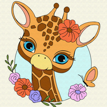 Маленький жираф Molly KH0450, цена 441 руб. - интернет-магазин Мадам Брошкина